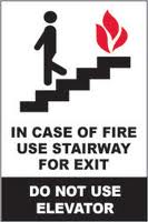 Don't use an elevator during a fire